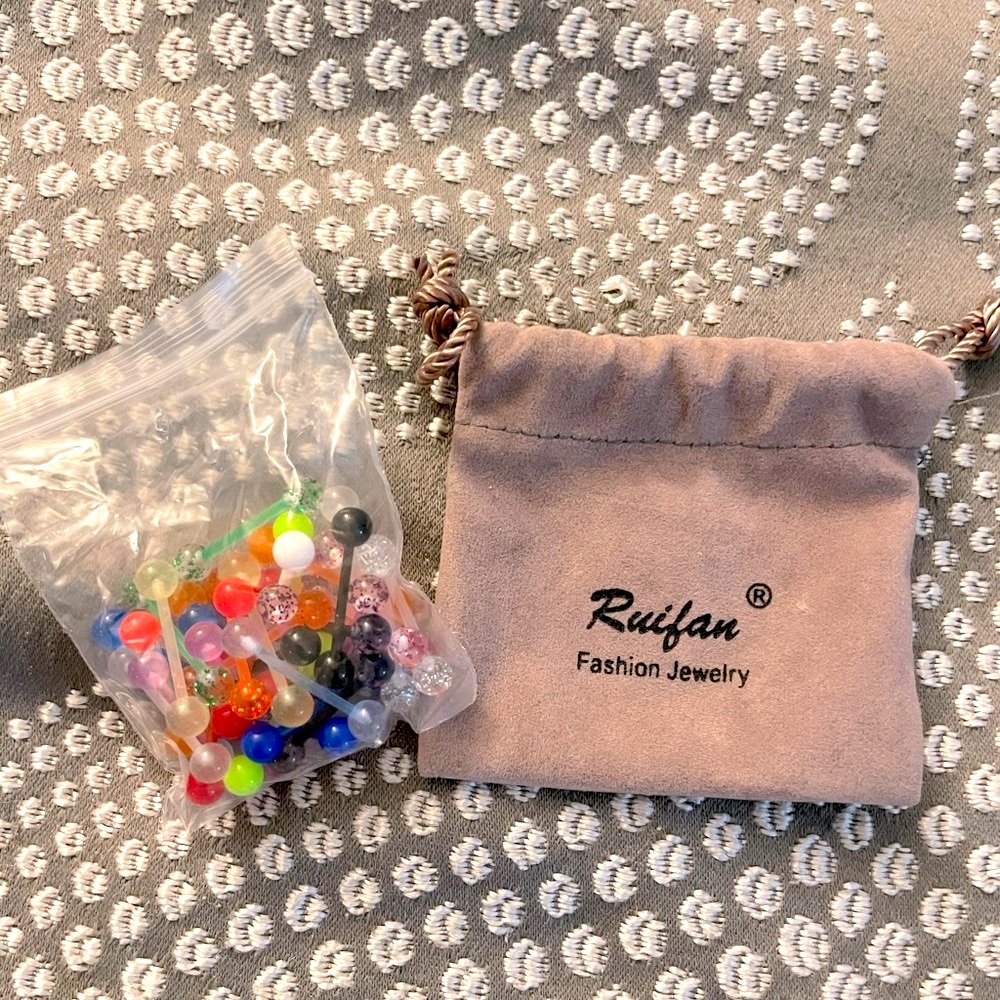 Tongue Ring 30+ Set Flexible Acrylic